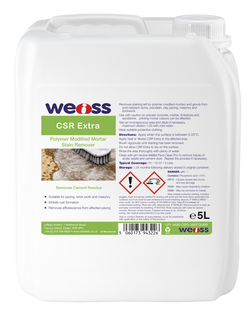 Weiss CSR Extra Cement Residue Remover – 5L