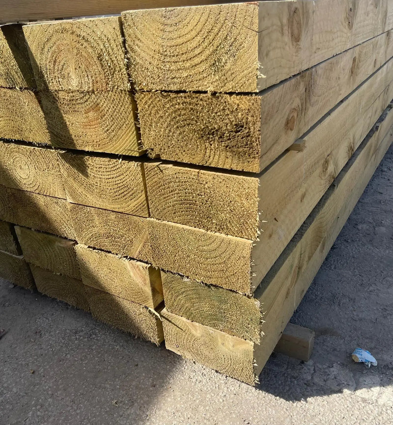 Brown Softwood Railway Sleeper – 2.4m | Garden & Landscaping Timber