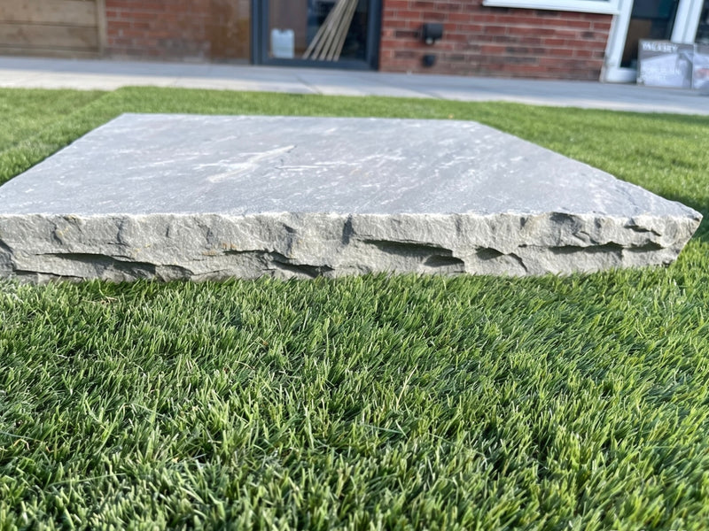 Kandla Grey Sandstone Pier Caps – Natural Chiselled Edge
