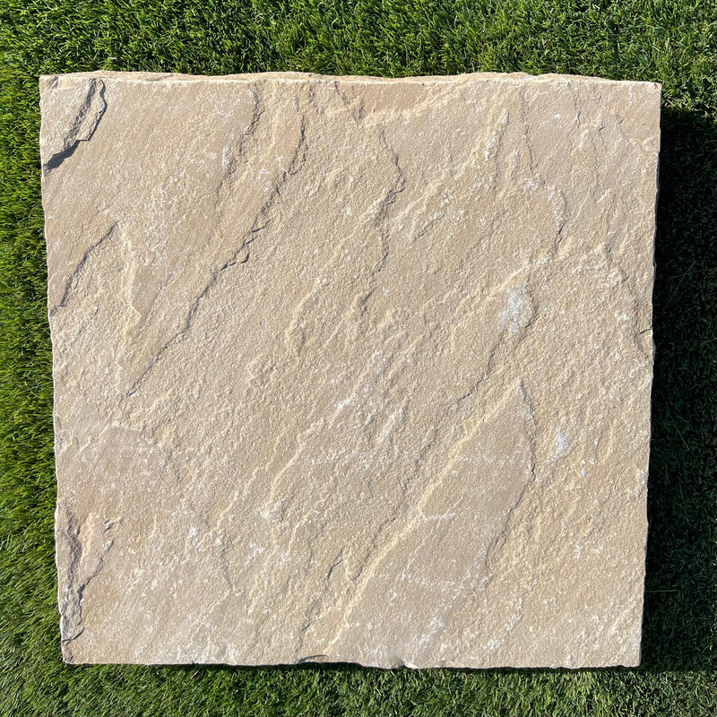Raj Green Sandstone Pier Caps – Natural Chiselled Edge