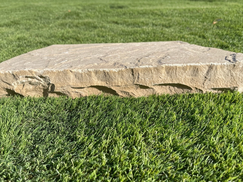 Raj Green Sandstone Pier Caps – Natural Chiselled Edge