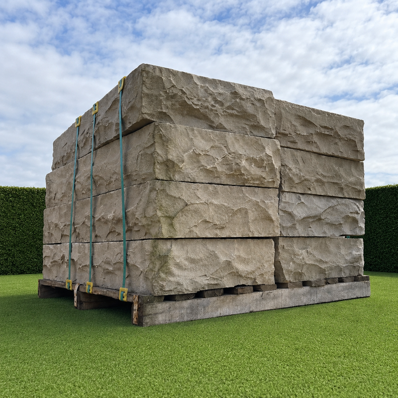 Raj Green Sandstone Steps – Natural Chiselled Edge