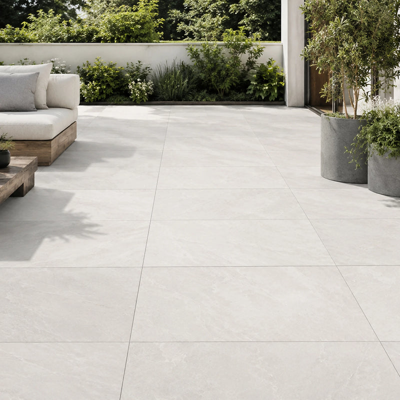 Himalayan White Porcelain Paving