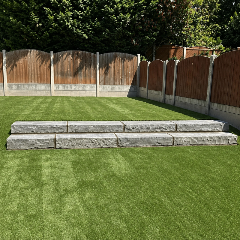 Kandla Grey Sandstone Steps – Natural Chiselled Edge